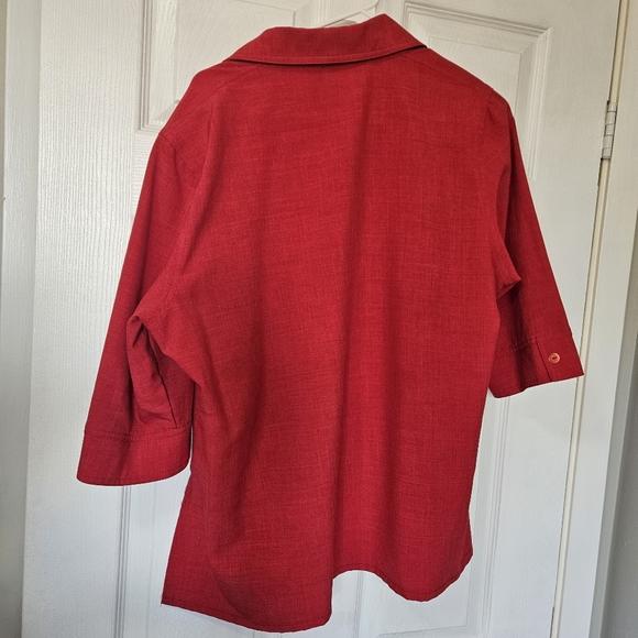 Red Eureka 3/4 blazer - Picture 2 of 7